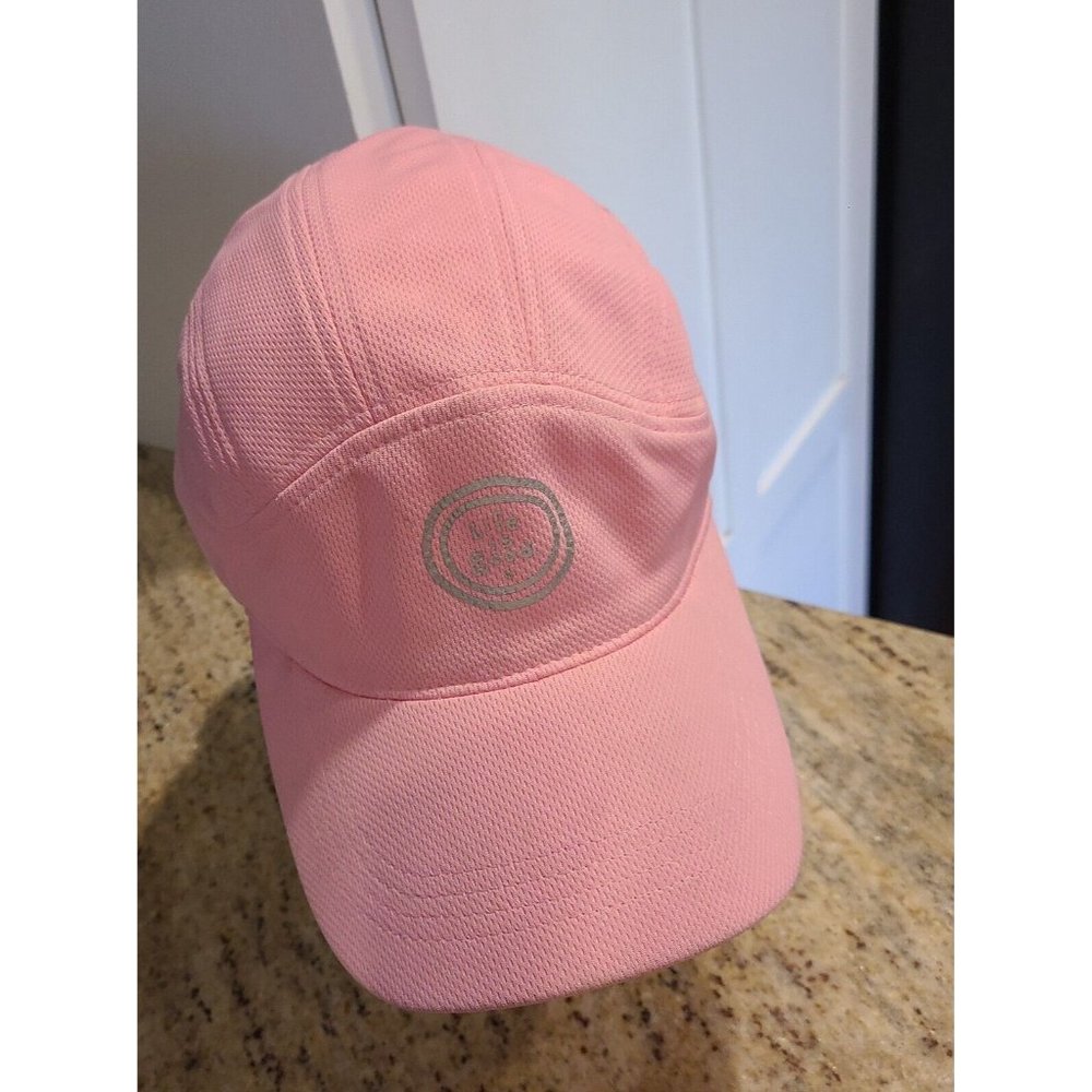 Vtg?? Life Is Good Pink 100% Polyester Madigan Cap Hat Loose Coin Hidden Pocket